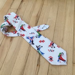 Handmade tie - dancing couple print